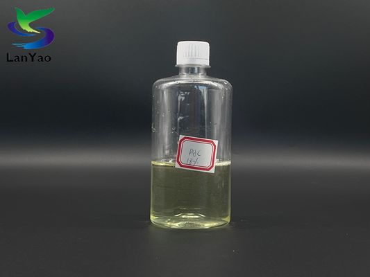 Sarımsı Şeffaf Su Arıtma PAC Etkili COD BOD kaldırma için 10-18% İçeriği ile sıvılaştırılmış